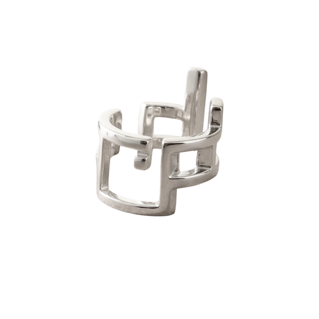 Kaf Noon Cuff Earrings اقراط كاف نون 3 Kaf Noon Cuff Earrings اقراط كاف نون - Image 3
