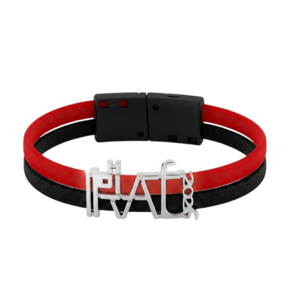 worldcup2026_Iraq_Sprots_wristband_Black&Red_Front