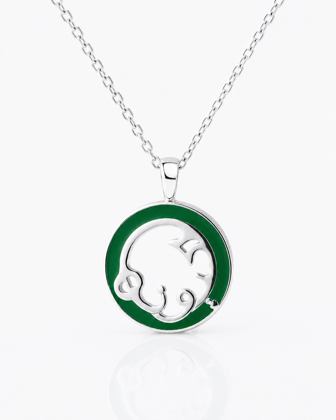 Le 'Oyounha Pupil Adjustable Necklace - قلادة بؤبؤ عيونها 1 Silver necklace w/colorful jewelry enamel